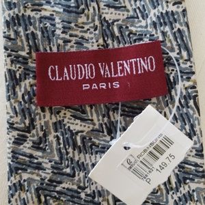 CLAUDIO VALENTINO Neck Tie NWT $149